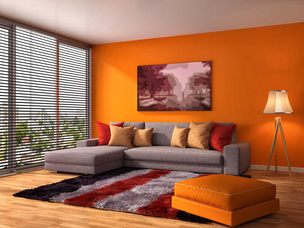Nổi bật với không gian nội thất màu cam - Luxan
