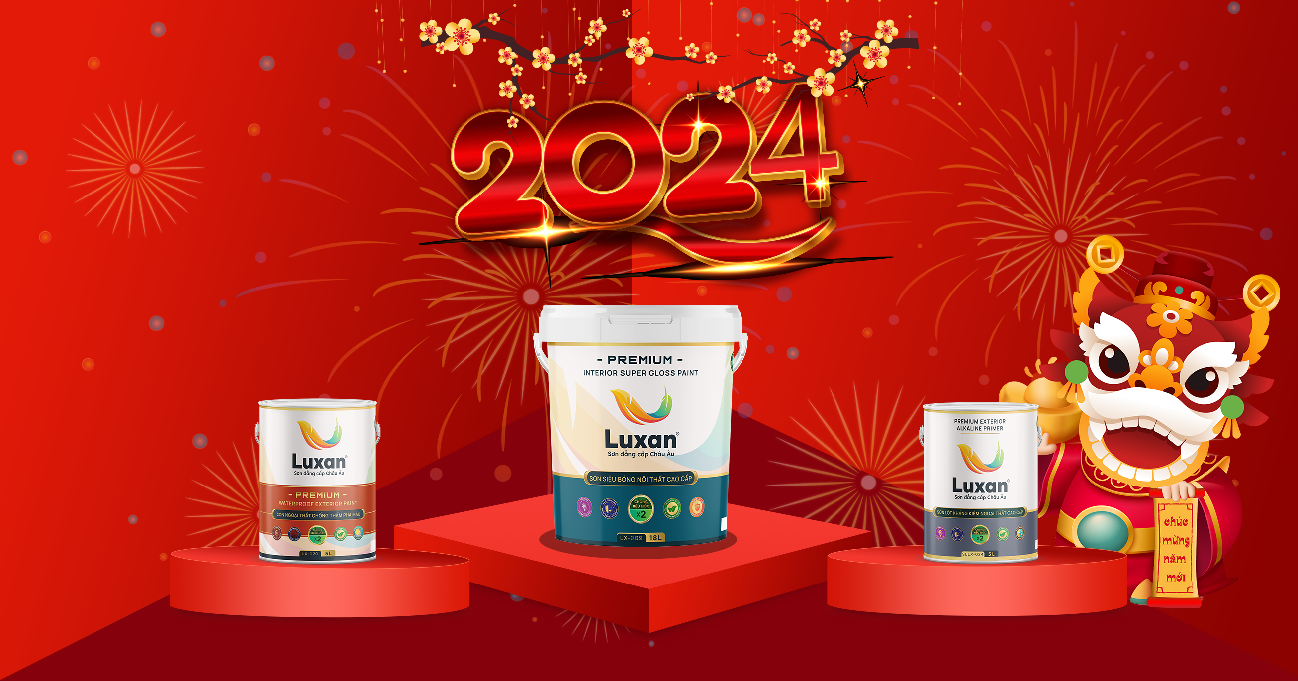 Sơn Luxan - Chương trình khuyến mãi tri ân khách hàng tưng bừng chào mừng năm mới