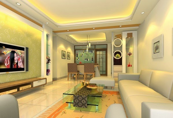 Mẫu sơn nhà màu vàng chanh luxan