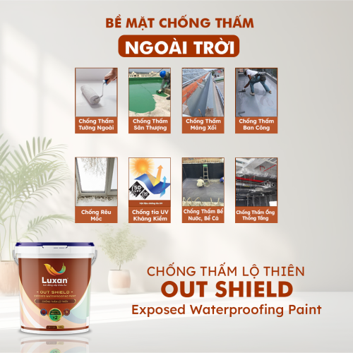 Sơn chống thấm lộ thiên luxan