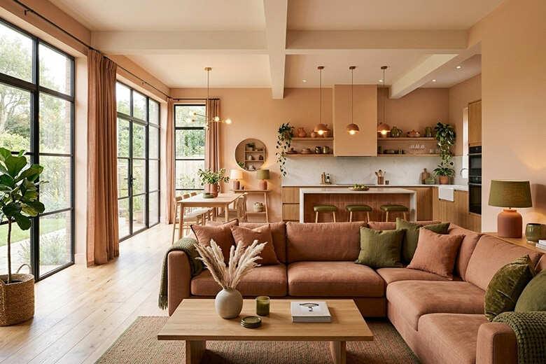 Be + nâu đất – ấm áp và gần gũi Luxan