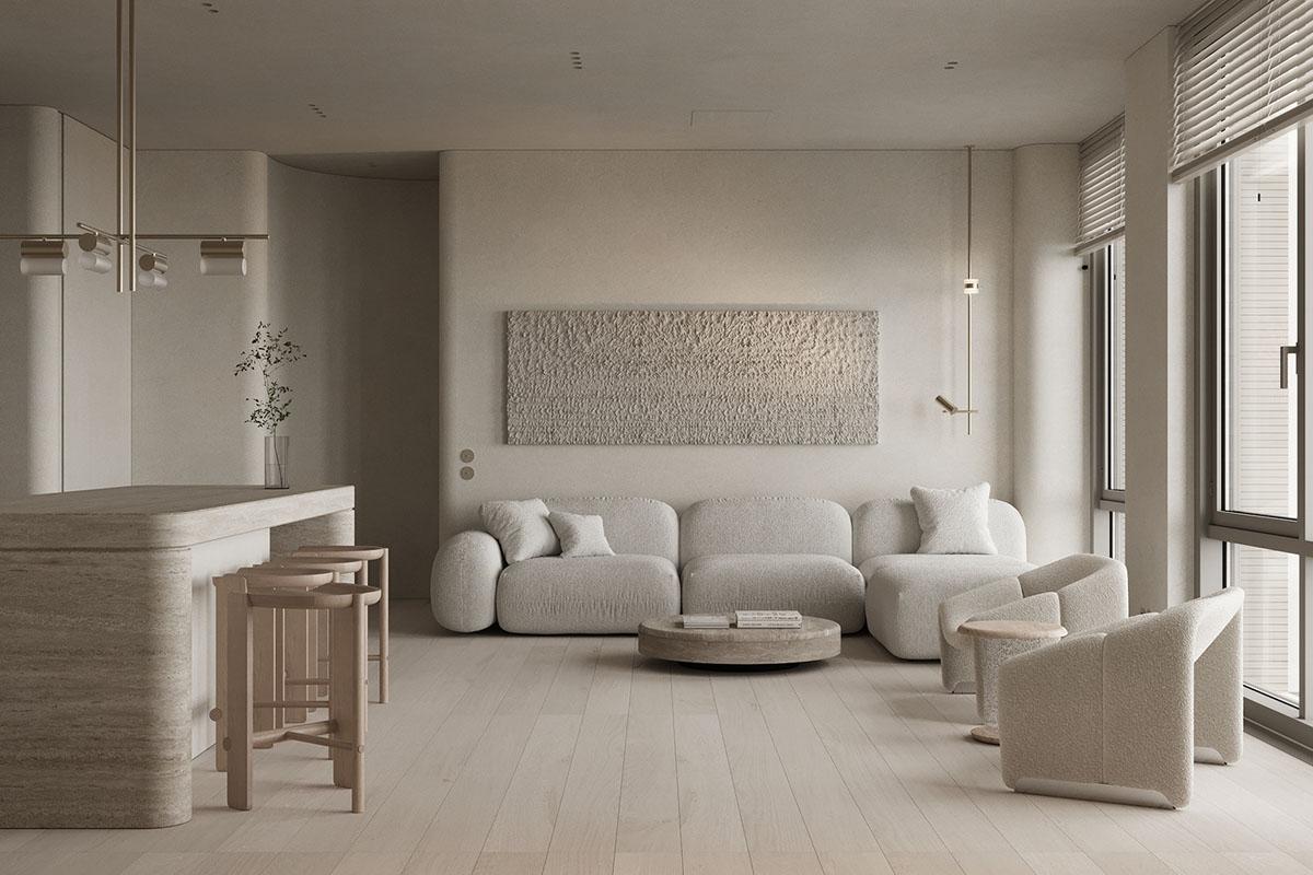 Greige + trắng Luxan