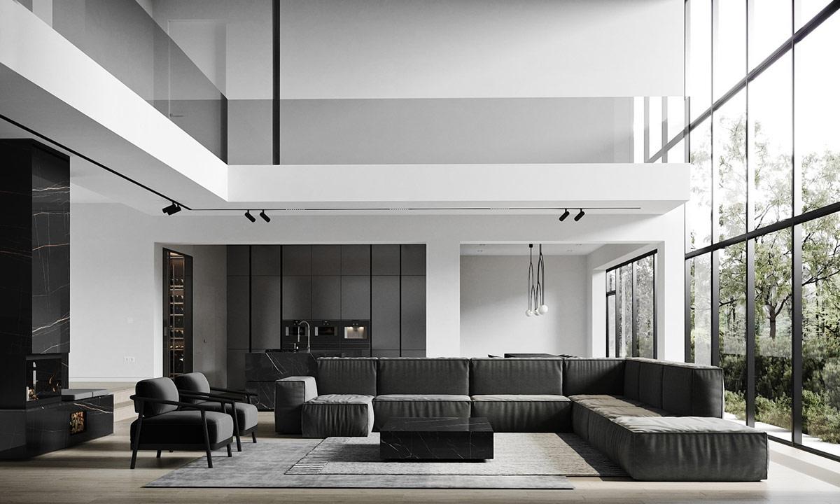 Trắng + đen – tương phản mạnh Luxan