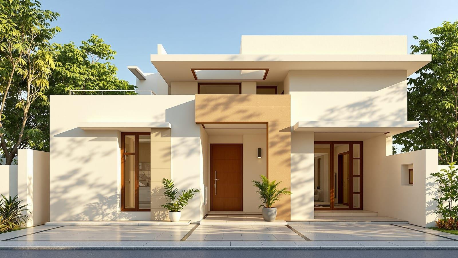 Trắng + vàng kem Luxan