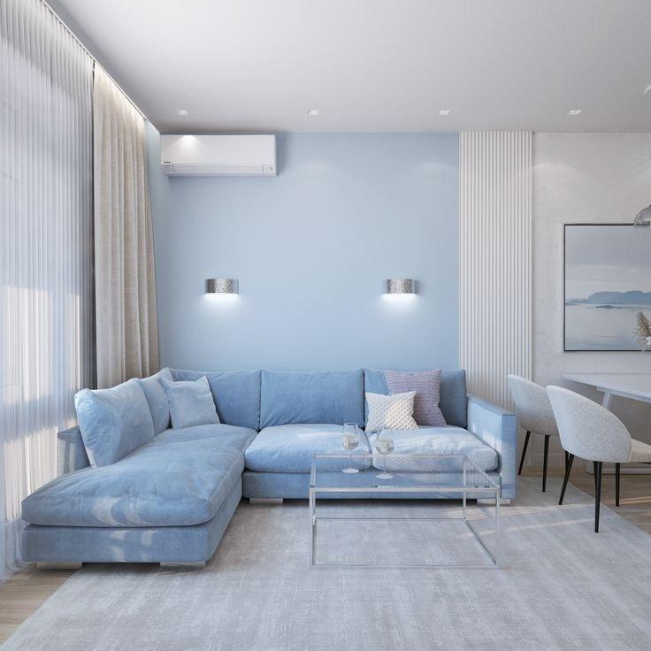 Trắng + xanh pastel – trẻ trung Luxan
