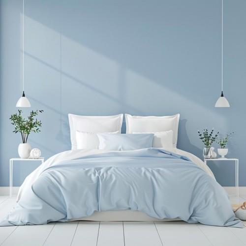 Trắng + xanh pastel – trẻ trung Luxan