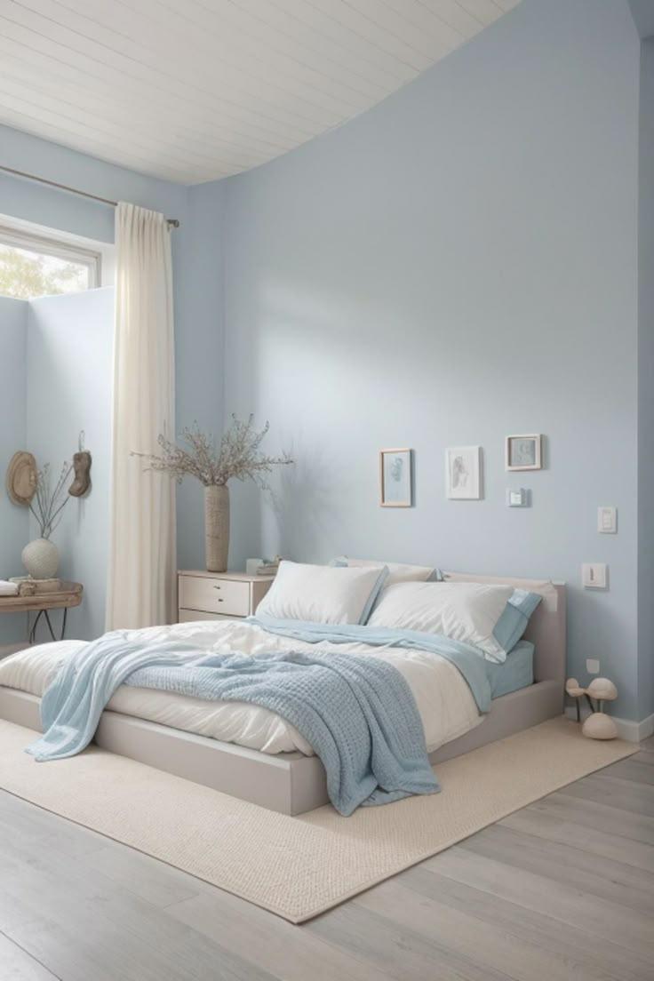 Trắng + xanh pastel – trẻ trung Luxan