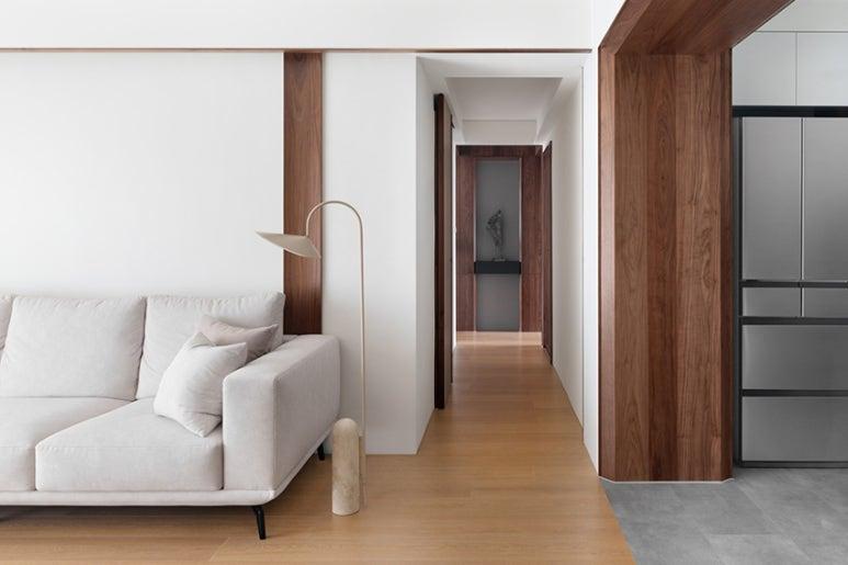 Trắng + nâu gỗ Luxan